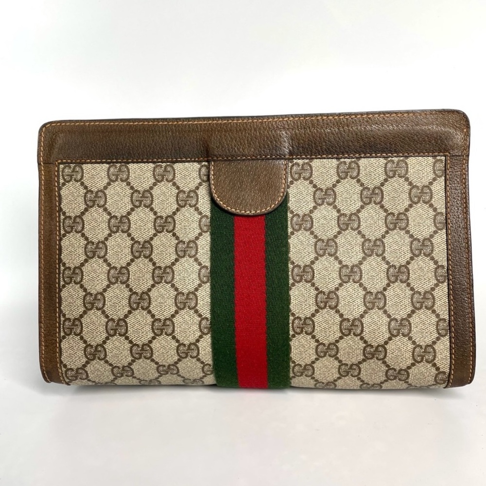 Gucci Sherry Line Monogram Clutch